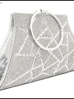 Crystal Clutch Purses Bride Bridesmaid Wristlet Evening Bag Formal